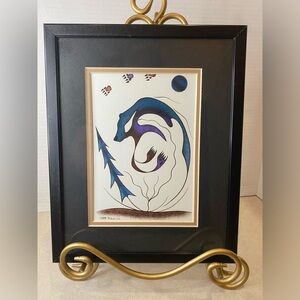 Bear Spirit by Ernie Scoles signed print 10x8.5” artwork Bear Tracks Blue Moon